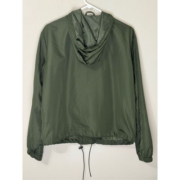 Ardene Olive Green Short Hooded‎ Windbreaker Size Medium - Picture 6 of 8